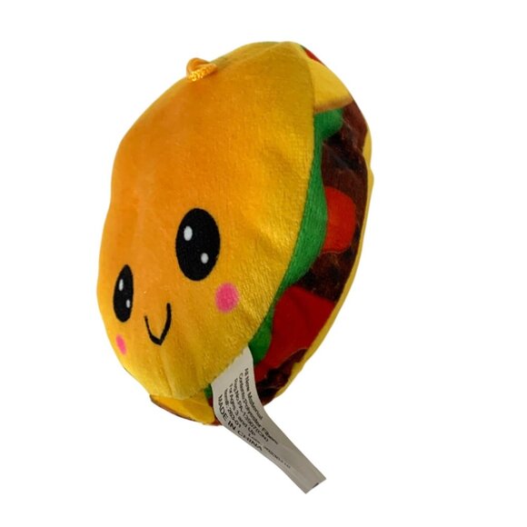 Fun & Fun Toys Plush Cheeseburger Stuffed Animal Doll Toy 6 in Wide - Picture 2 of 3
